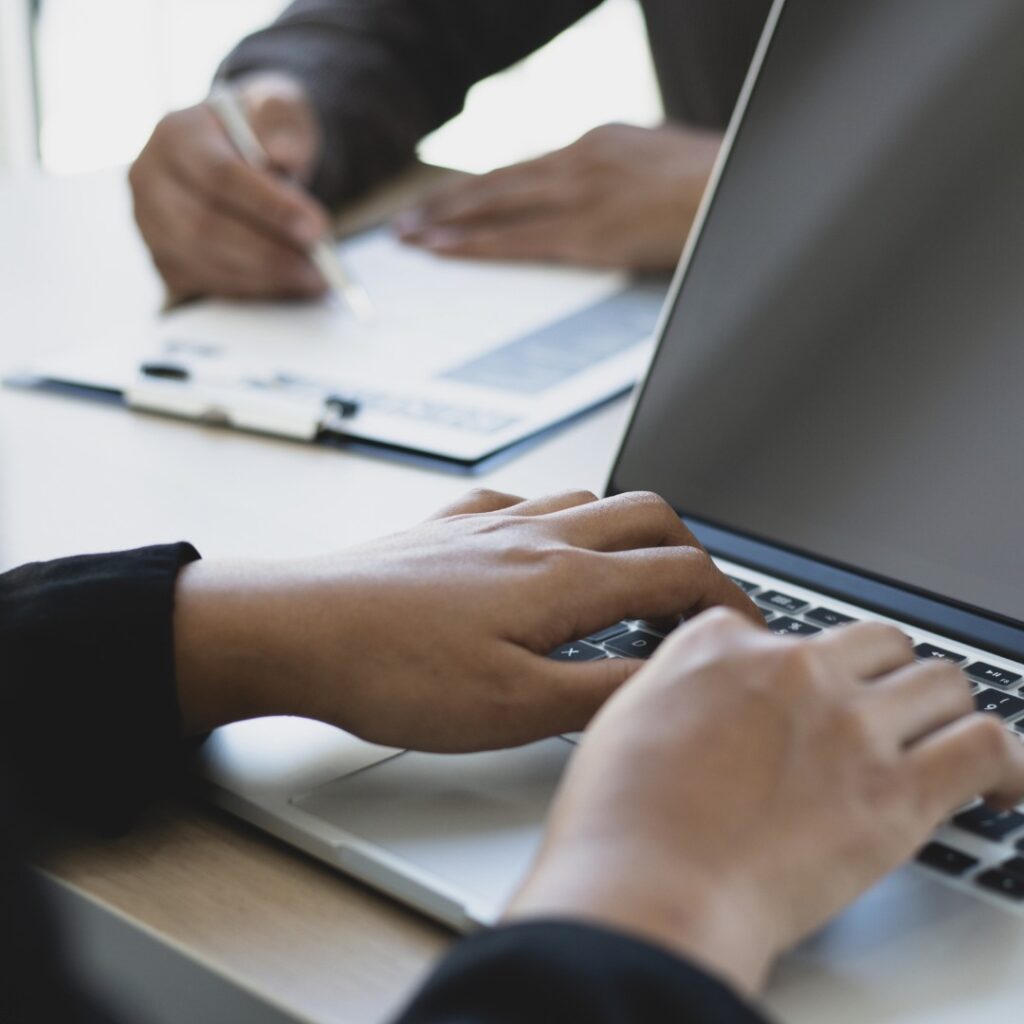 doing online research