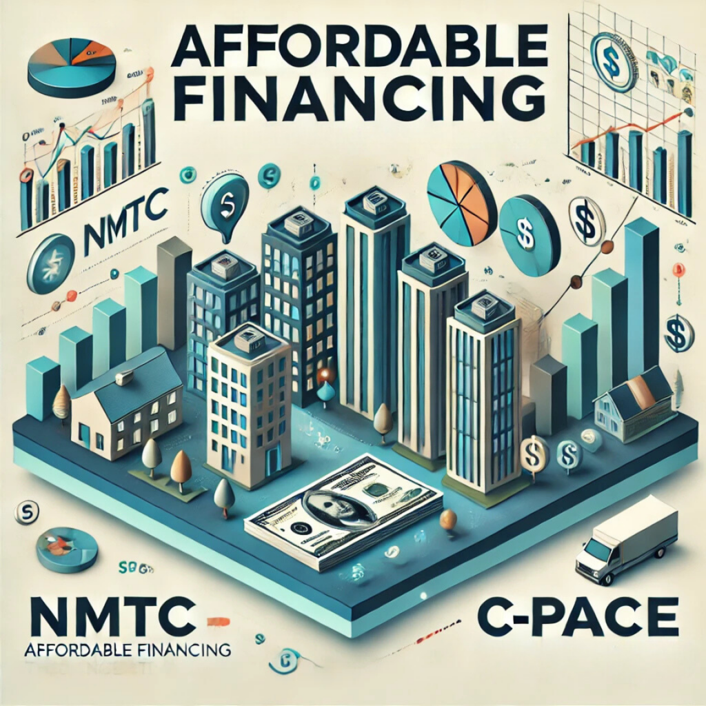 unlocking affordable financing through incentive programs like NMTC and C-PACE.